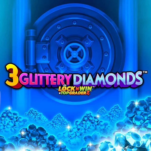 3 Glittery Diamonds by PearFiction Studios, showcased at fridayrollcasinoo.com – game logo