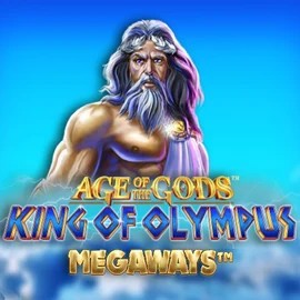 Age Of The Gods: King of Olympus Megaways logo by Origins at Fridayroll Casino