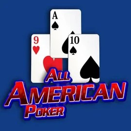 All American Poker slot logo by RTG (Reel Time Gaming) at Fridayroll Casino