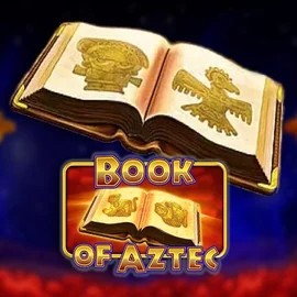 Book of Aztec slot logo by Amatic Industries at Fridayroll Casino