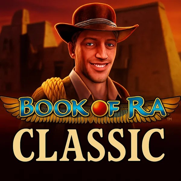 Slots logo of Book of Ra Classic from Novomatic at Fridayroll Casino