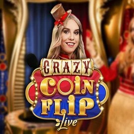 Crazy Coin Flip game by Evolution – logo hosted on Fridayroll Casino