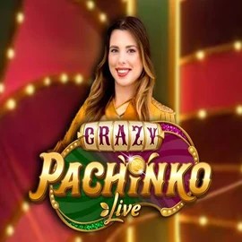 Crazy Pachinko logo by Evolution at Fridayroll Casino