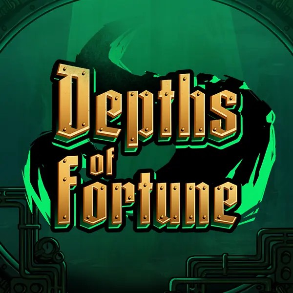 Depths of Fortune slot logo by AvatarUX Studios at Fridayroll Casino