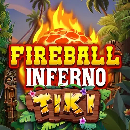 Fireball Inferno Tiki by NetEnt, showcased at fridayrollcasinoo.com – game logo