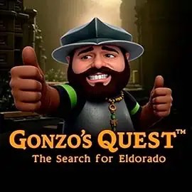 Gonzo's Quest slot logo by NetEnt at Fridayroll CasinoGonzo's Quest
