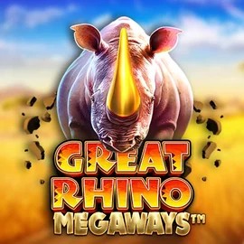 Great Rhino Megaways by Pragmatic Play, showcased at fridayrollcasinoo.com – game logo