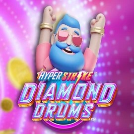 Hyper Strike Diamond Drums logo by Gameburger Studios at Fridayroll Casino