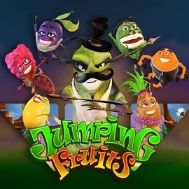 Jumping Fruits slot visual from Wazdan available on fridayrollcasinoo.com
