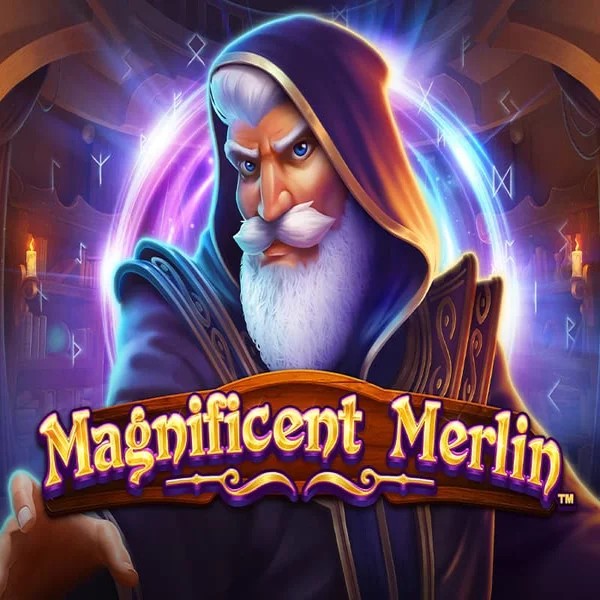 Official Slots logo: Magnificent Merlin by Greentube at Fridayroll Casino