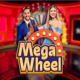 Mega Wheel online game logo by Pragmatic Play on fridayrollcasinoo.com