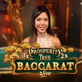 Prosperity Tree Baccarat logo – Live Casino by Evolution at Fridayroll Casino