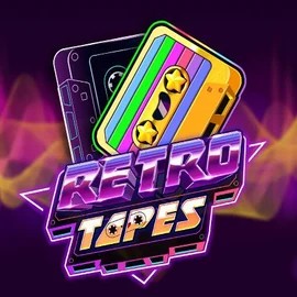 Retro Tapes slot logo by Push Gaming at Fridayroll Casino