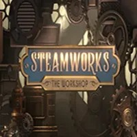 Steamworks The Workshop logo – Slots by Peter & Sons at Fridayroll Casino
